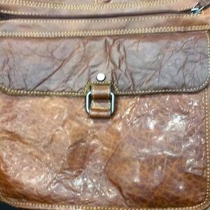 Leather shoulder bag purse in great condition 12 inches by 12 inches